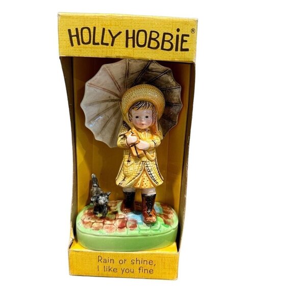 Vintage American Greetings Corp Holly Hobbie‎ Rain Or Shine I Like You Box - Picture 1 of 11